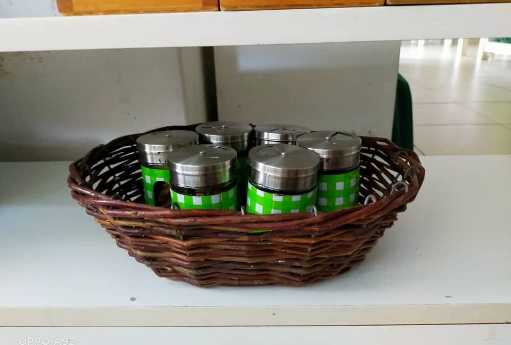 The smelling bottles are a part of the early childhood Montessori Sensorial.