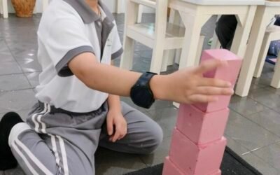 Building the Pink Tower Blindfolded: A Montessori Challenge in Sensory Perception and Patience